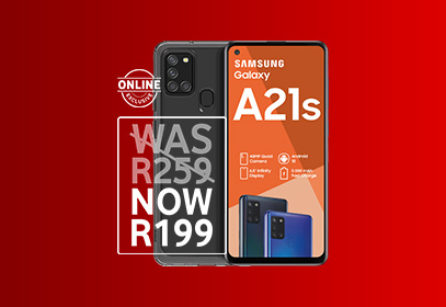 Save R1 440 on the Galaxy A21s 