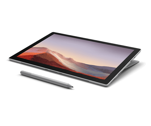 Microsoft Surface Pro 7 in Studio Mode