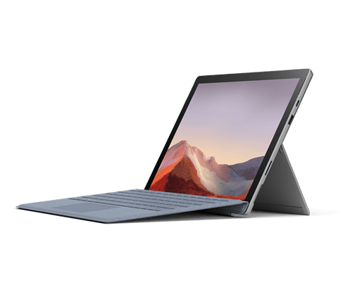 Surface Pro 7 in laptop mode