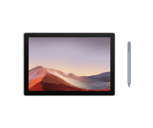 Microsoft Surface Pro 7 in Tablet Mode
