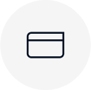 crossed out credit card icon
