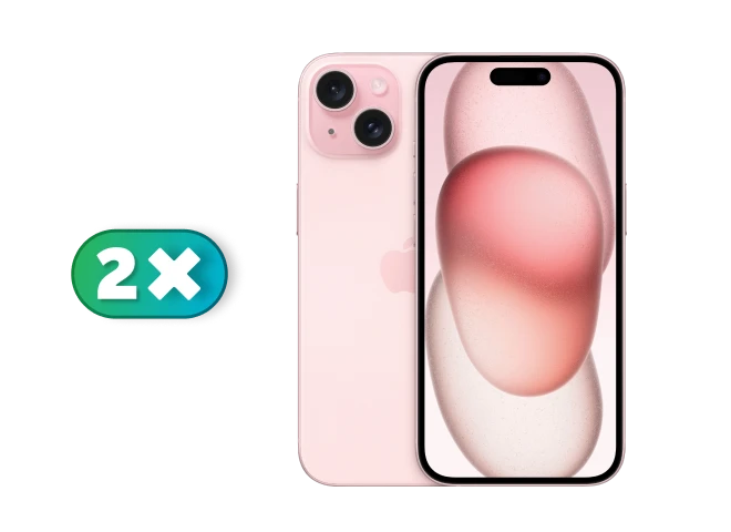 2x Apple iPhone 15