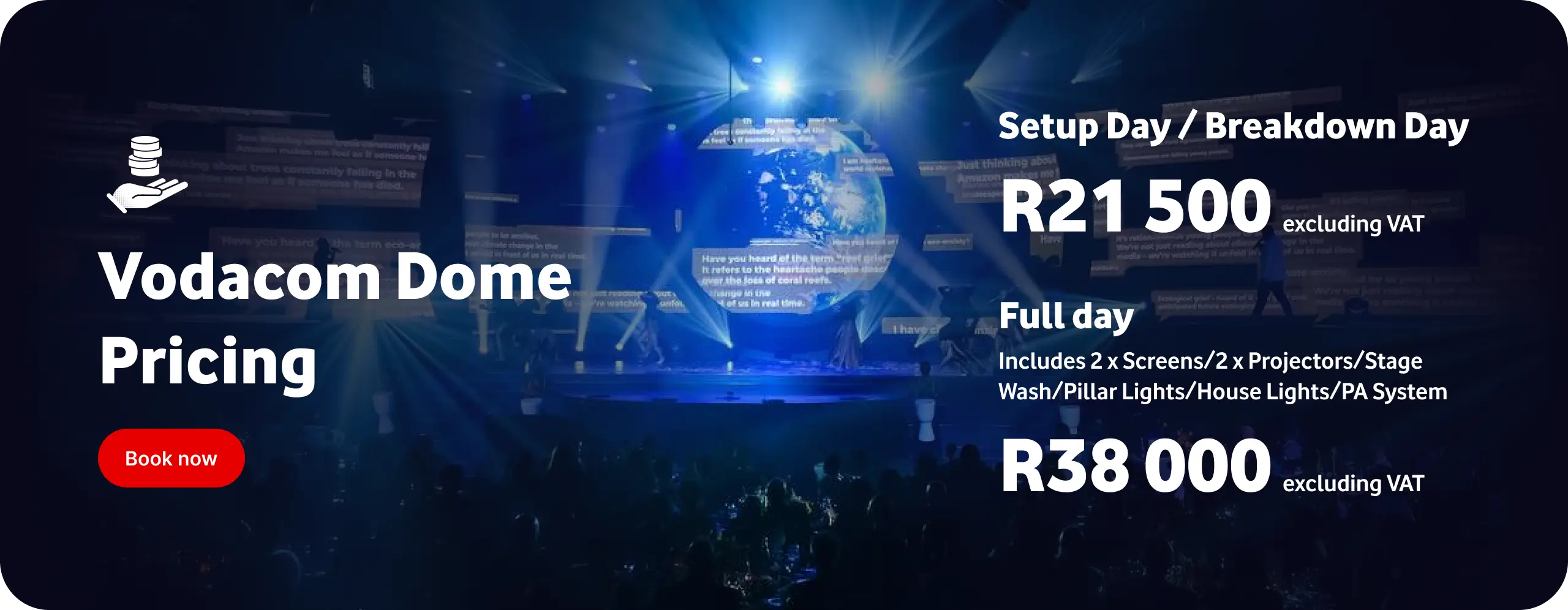 Vodacom Dome Pricing 