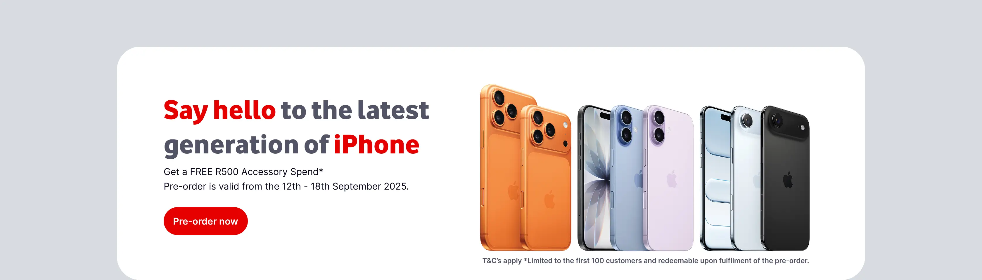 Vodacom iPhone 17 Pre-order