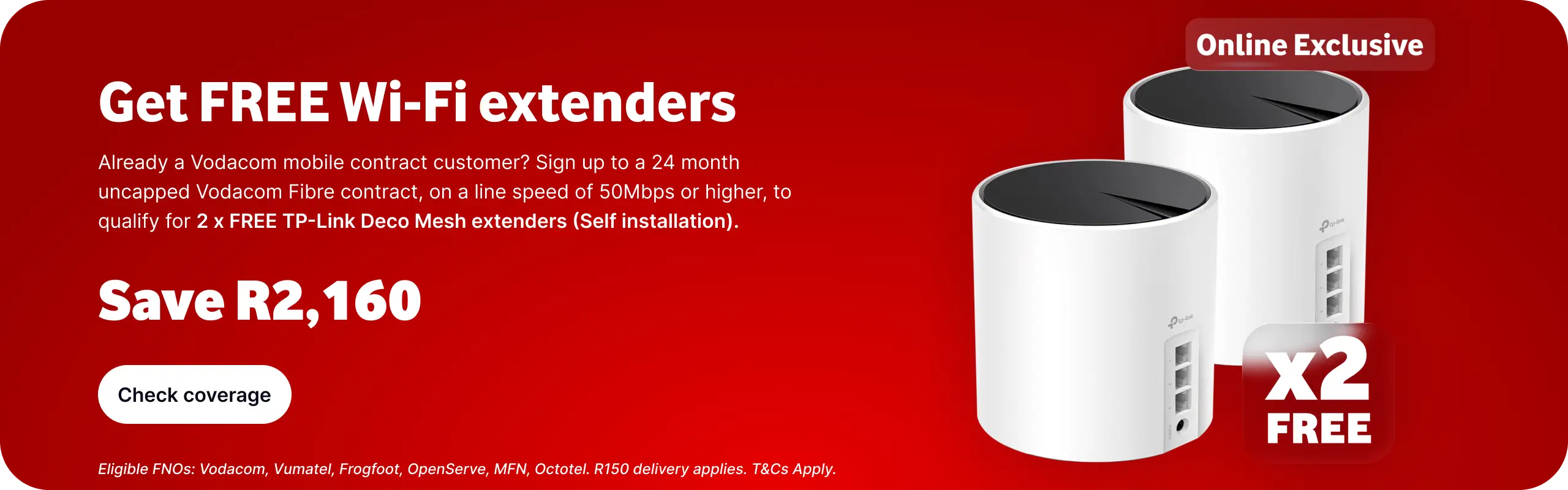 Get free wi-fi extenders