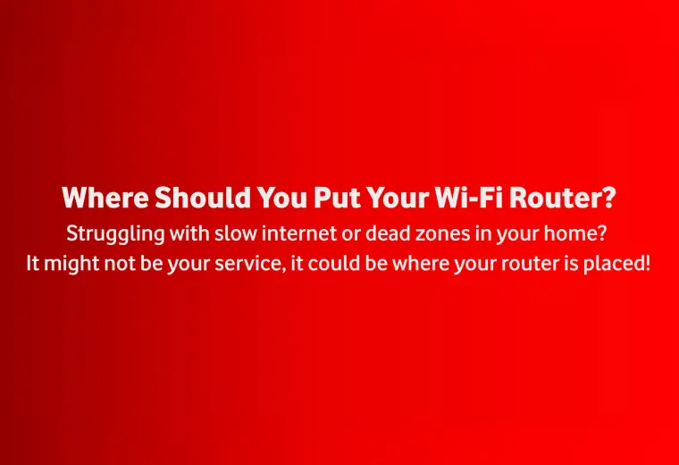 Intro graphic for Vodacom Home Internet showing a white LTE router, a SIM card, and the 'Home Internet' branding on a red and white background.