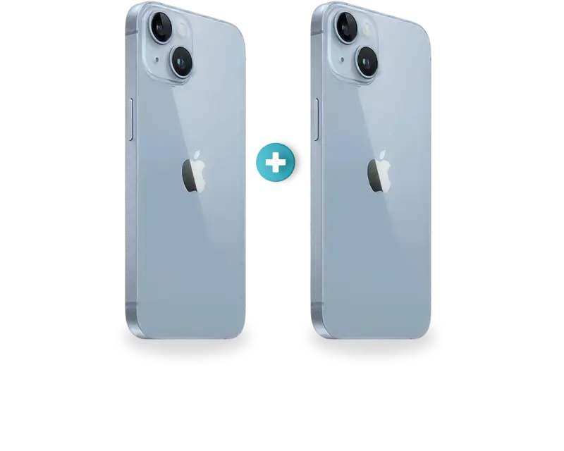 Double iPhone 14, plus two free cables included