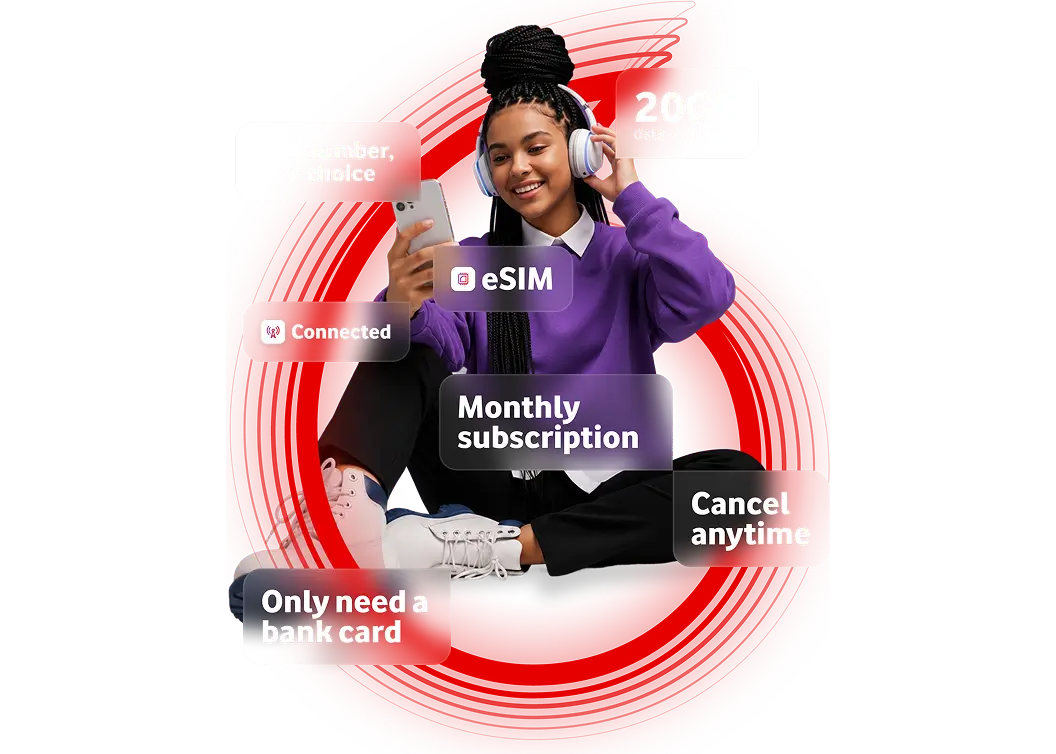 Image of a person using their phone