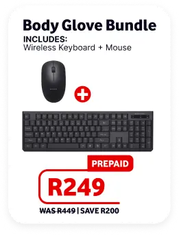 Body Glove Bundle INCLUDES: Wireless Keyboard + Mouse
