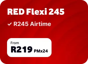 RED Flexi 245 plan offering R245 Airtime from R219 PM x 24