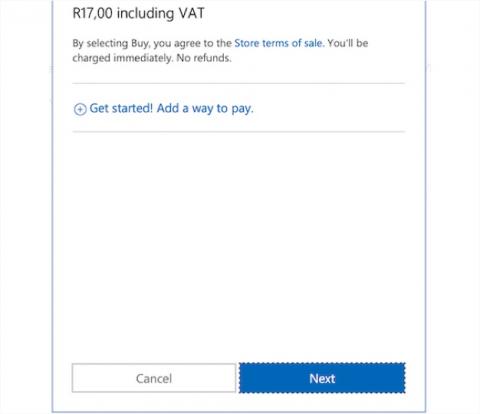 Activation in Microsoft Store